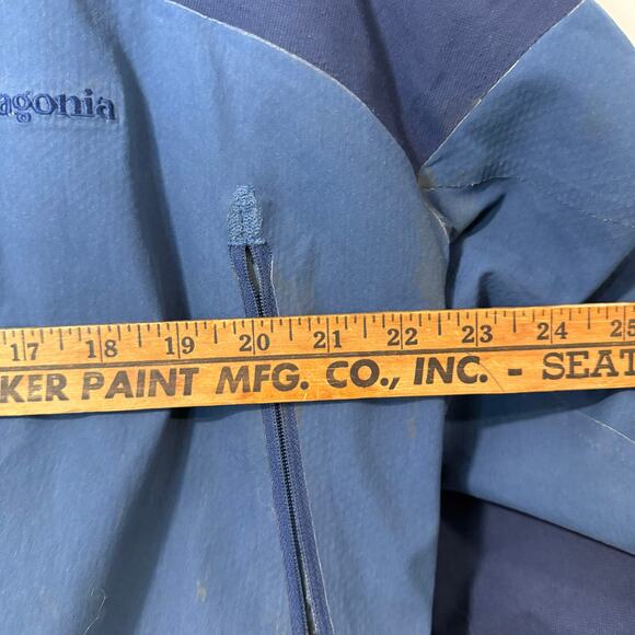 Patagonia Men's Vintage Ski Jacket Full Zip Hooded Waterproof Blue Large - Picture 14 of 14